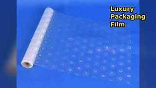 Caja de regalo de lujo con textura de película y relieve esmerilado con purpurina