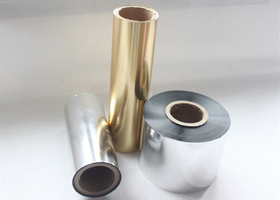 Protección UV Película metalizada BOPP Brillo Oro de aluminio laminado para el embalaje