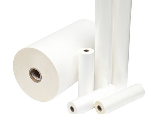 Un buen precio. Película laminada de seda mate / PET de alta claridad con capa adhesiva EVA activada por calor para envases industriales en línea