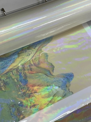 Good price Película de laminación térmica de láser holográfico deslumbrante para decoración de envases cosméticos en línea