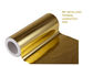 Película PET metalizada de oro para papel laminado adecuada para máquinas de laminación
