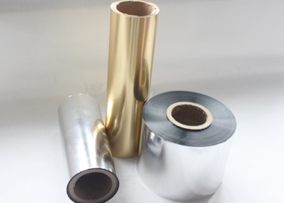 Good price Película de laminado térmico BOPP de oro/plata 25 micrones Brillo metálico brillante para estampación en caliente en línea