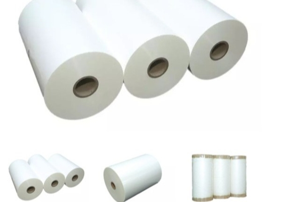 Good price 20 micrones transparente brillante BOPP película de laminado térmico pre-tratamiento adhesivo para el laminador transparencia transparente en línea