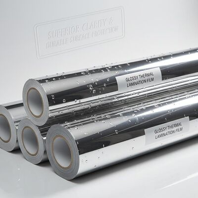 Un buen precio. Rollos de Película de Laminación Térmica Brillante Resistente al Agua Diseñados para Proporcionar Claridad Superior y Protección Duradera de Superficie online