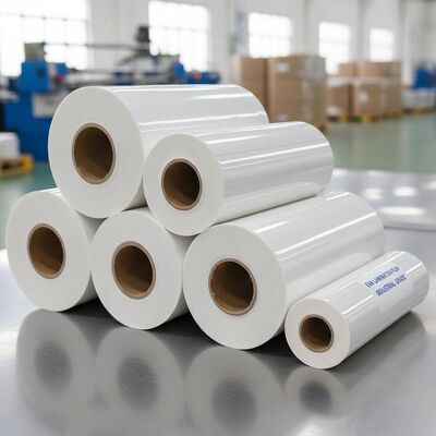 Un buen precio. Rollos de película de laminación con capa de pegamento termofusible EVA con propiedad termosellable opcional y núcleo de papel hueco de 1 o 3 pulgadas apto para uso industrial en línea